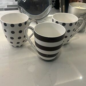 Henri Bendel Bone China Mugs—set of 3